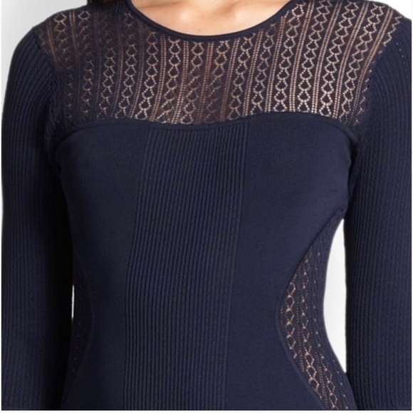 Marchesa Knit Crochet Dress - Picture 3 of 10